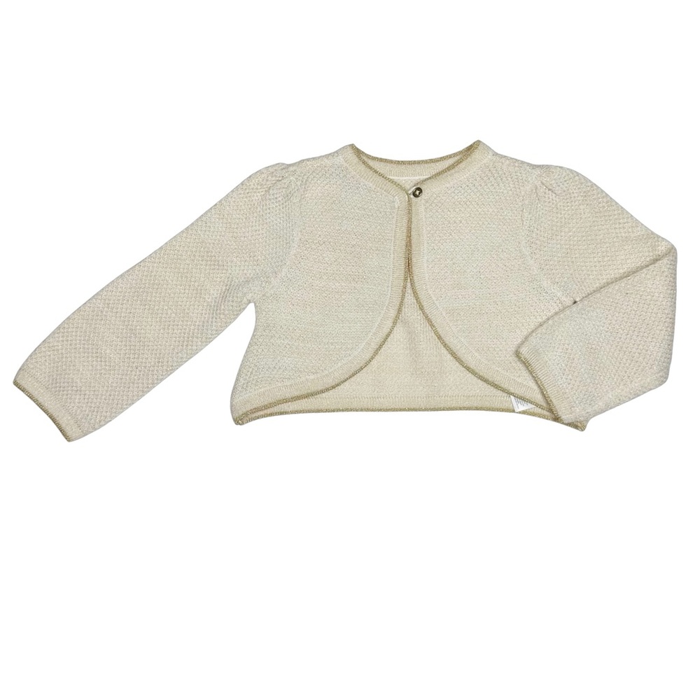 Just One You By Carter’s Cream And Gold Cardigan